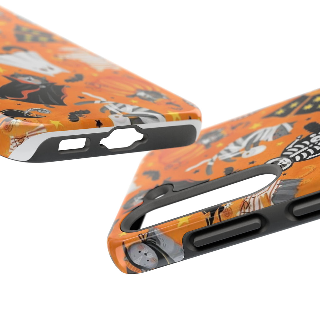 Spooky-Cat Halloween Tough Phone Case