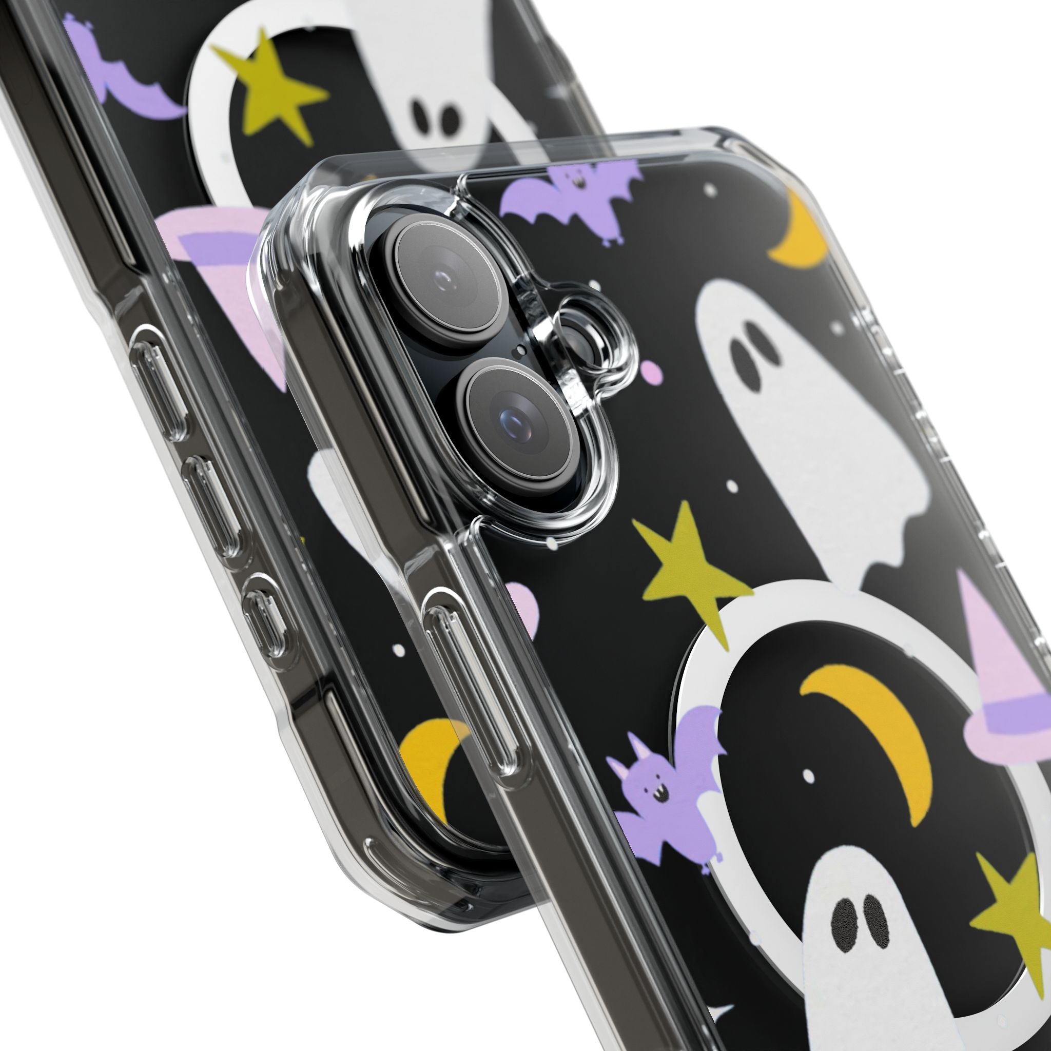 Ghost Transparent Background Magnetic Clear Impact Case
