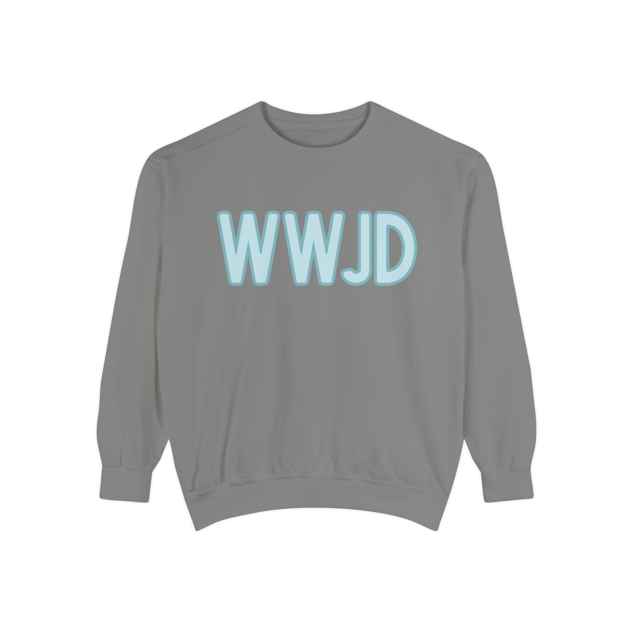 Unisex WWJD Garment-Dyed Sweatshirt