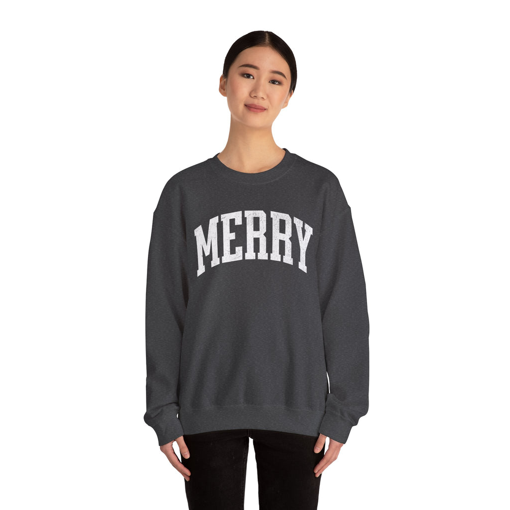 Merry Crewneck Sweatshirt for Holiday