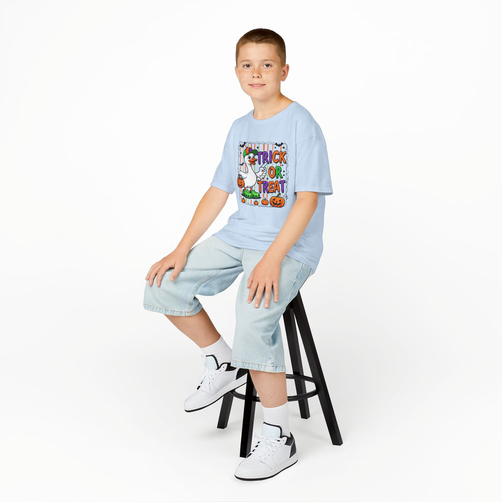 Boys Halloween Trick or Treat Goose Tee