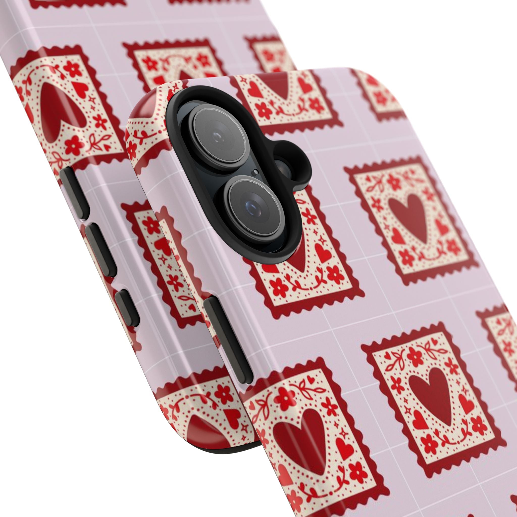 Red Heart Stamp Tough Phone Case