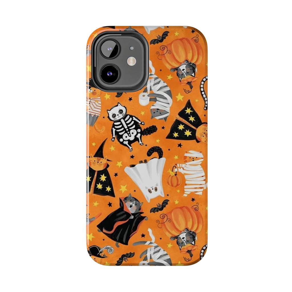 Spooky-Cat Halloween Tough Phone Case