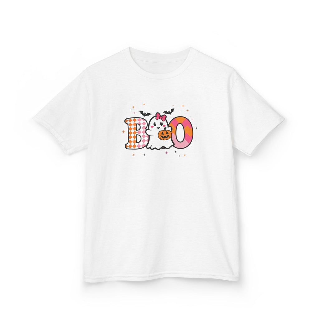 Girls Halloween Boo Ghost Tee
