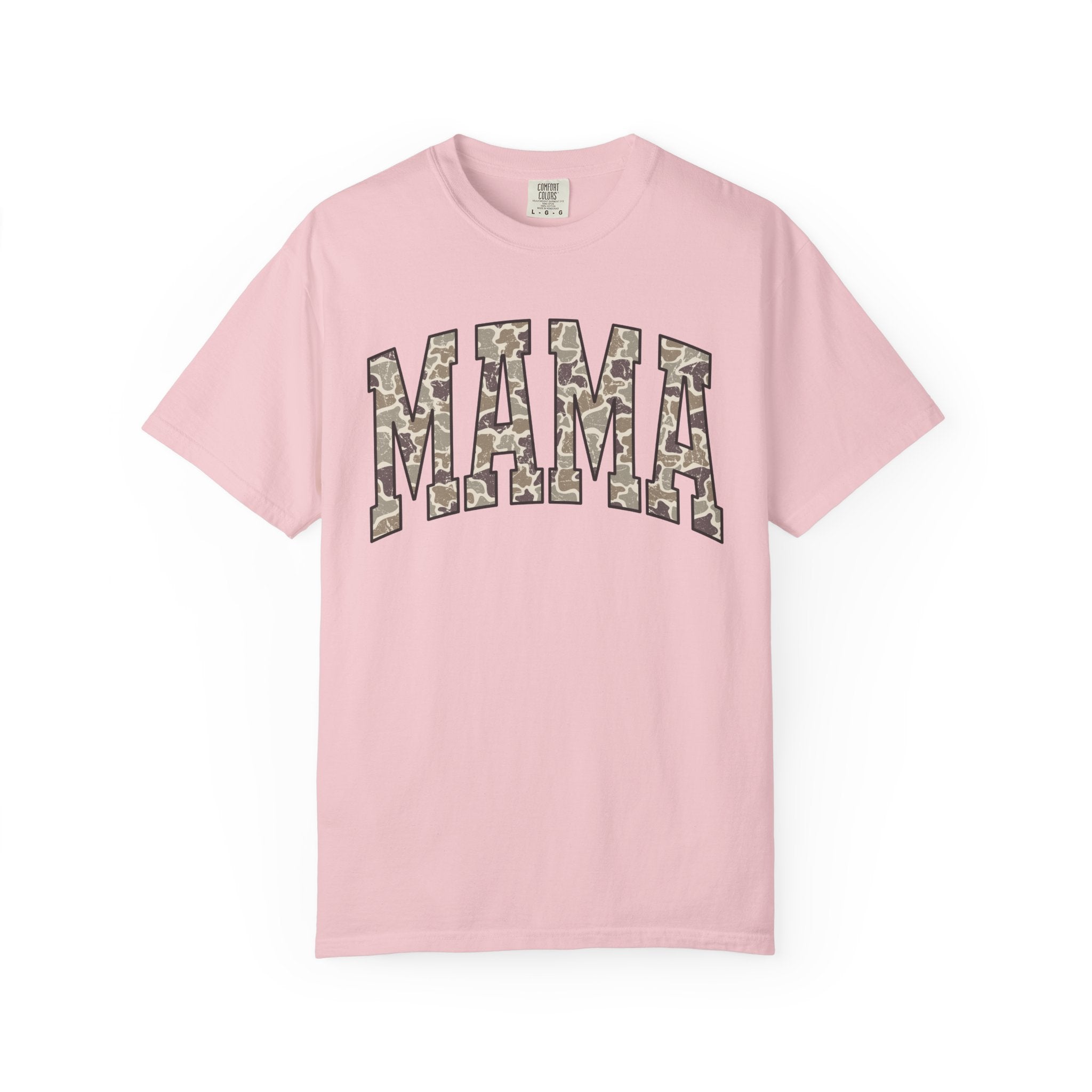 Camo Mama T-Shirt, Perfect Gift for Moms, Casual Everyday Wear, Summer Fashion, Great for Mother's Day