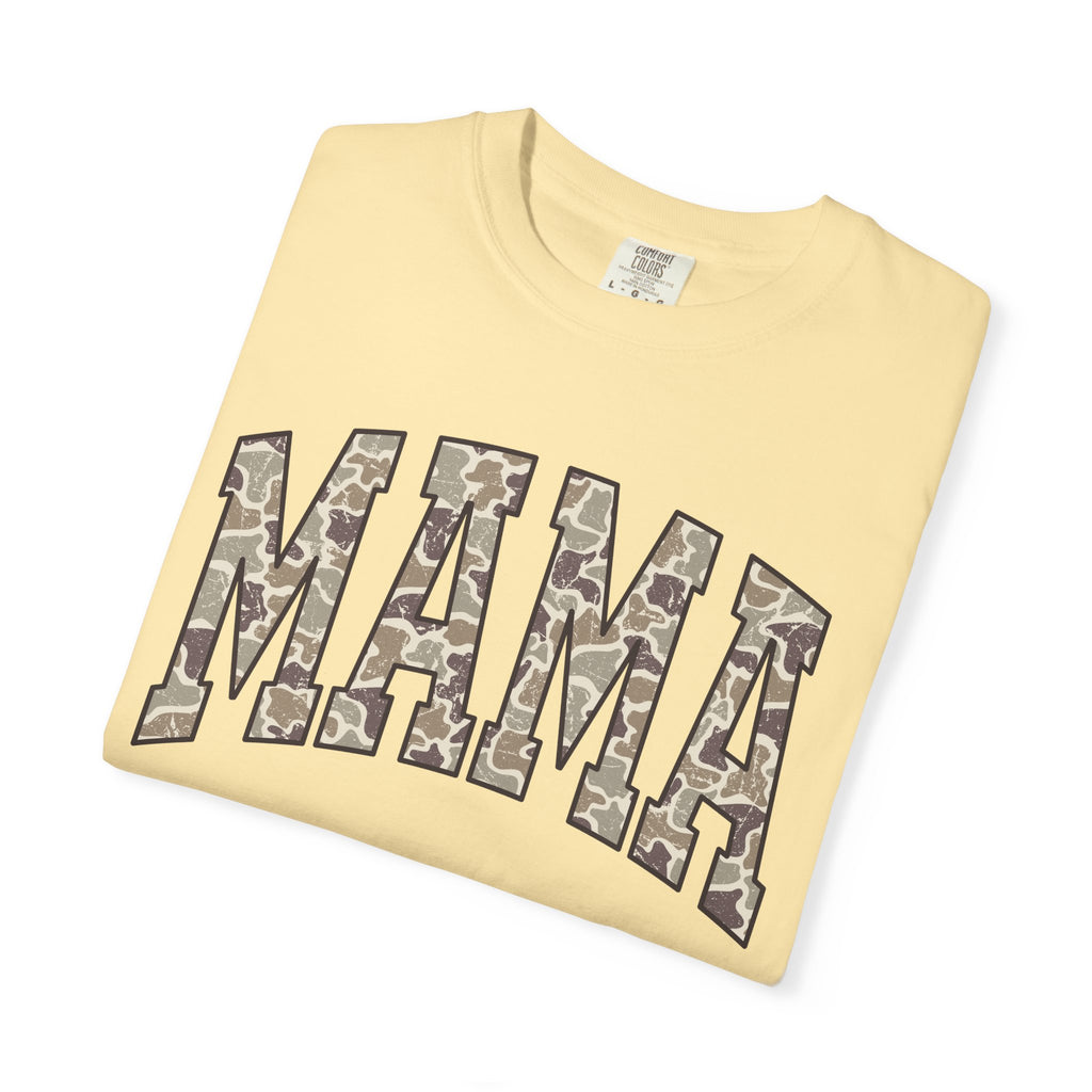 Camo Mama T-Shirt, Perfect Gift for Moms, Casual Everyday Wear, Summer Fashion, Great for Mother's Day