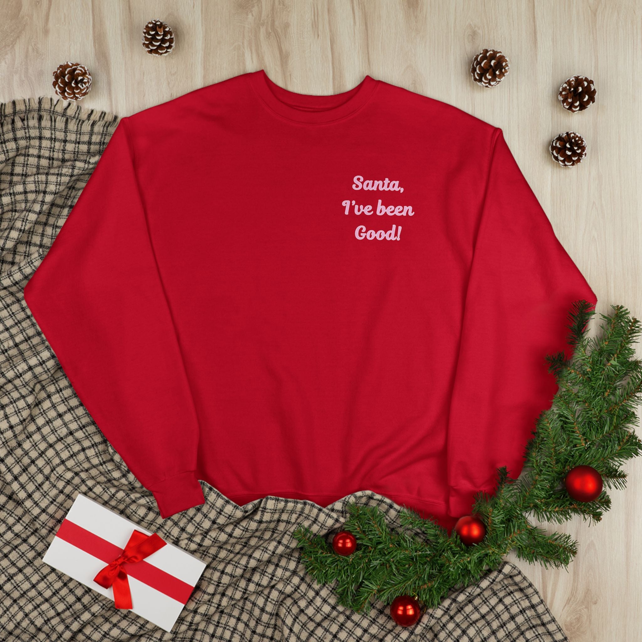 Festive Crewneck Sweatshirt -"Naughty & Nice"