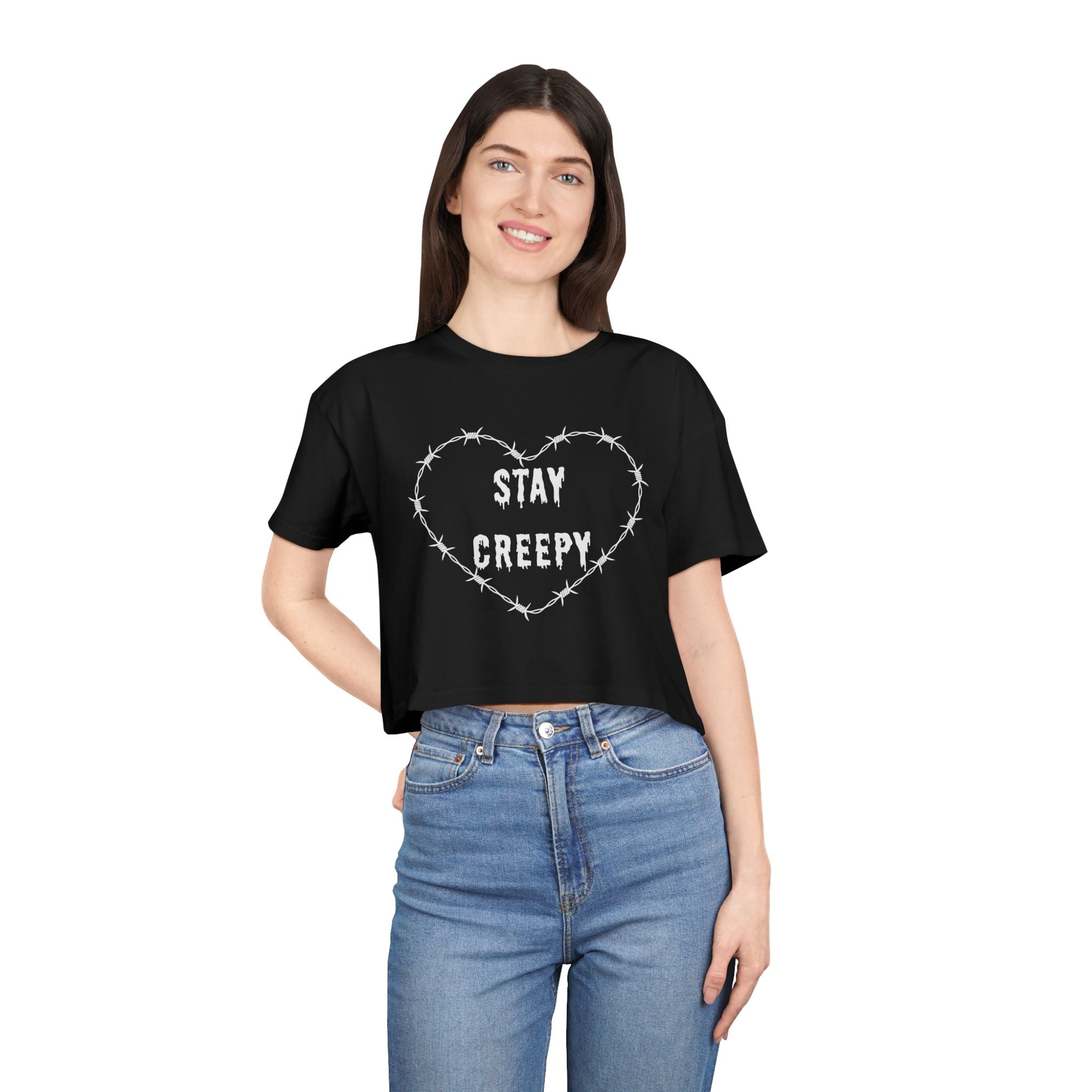 Creepy Women's Crop Tee