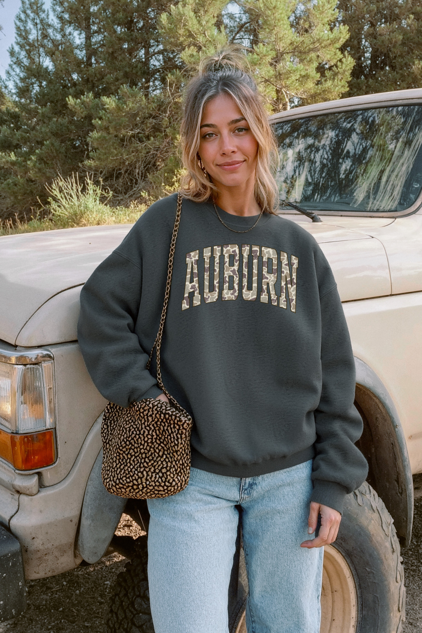 Camo Auburn Crewneck Sweatshirt