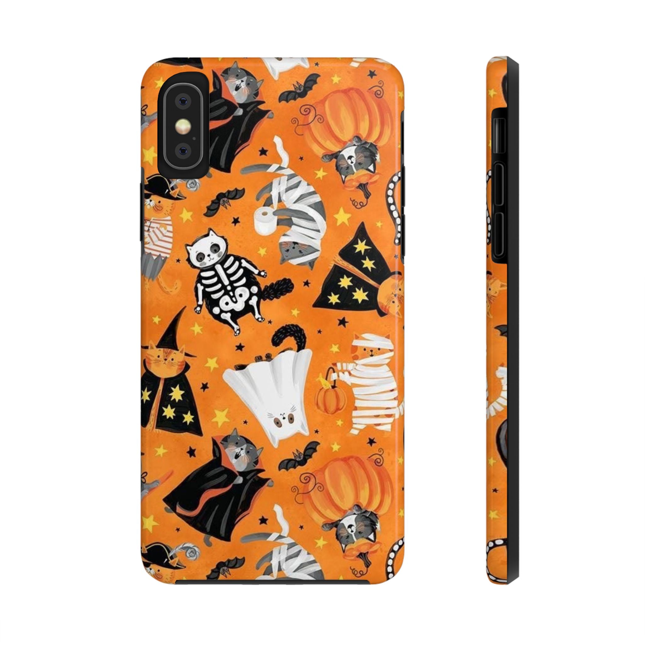 Spooky-Cat Halloween Tough Phone Case