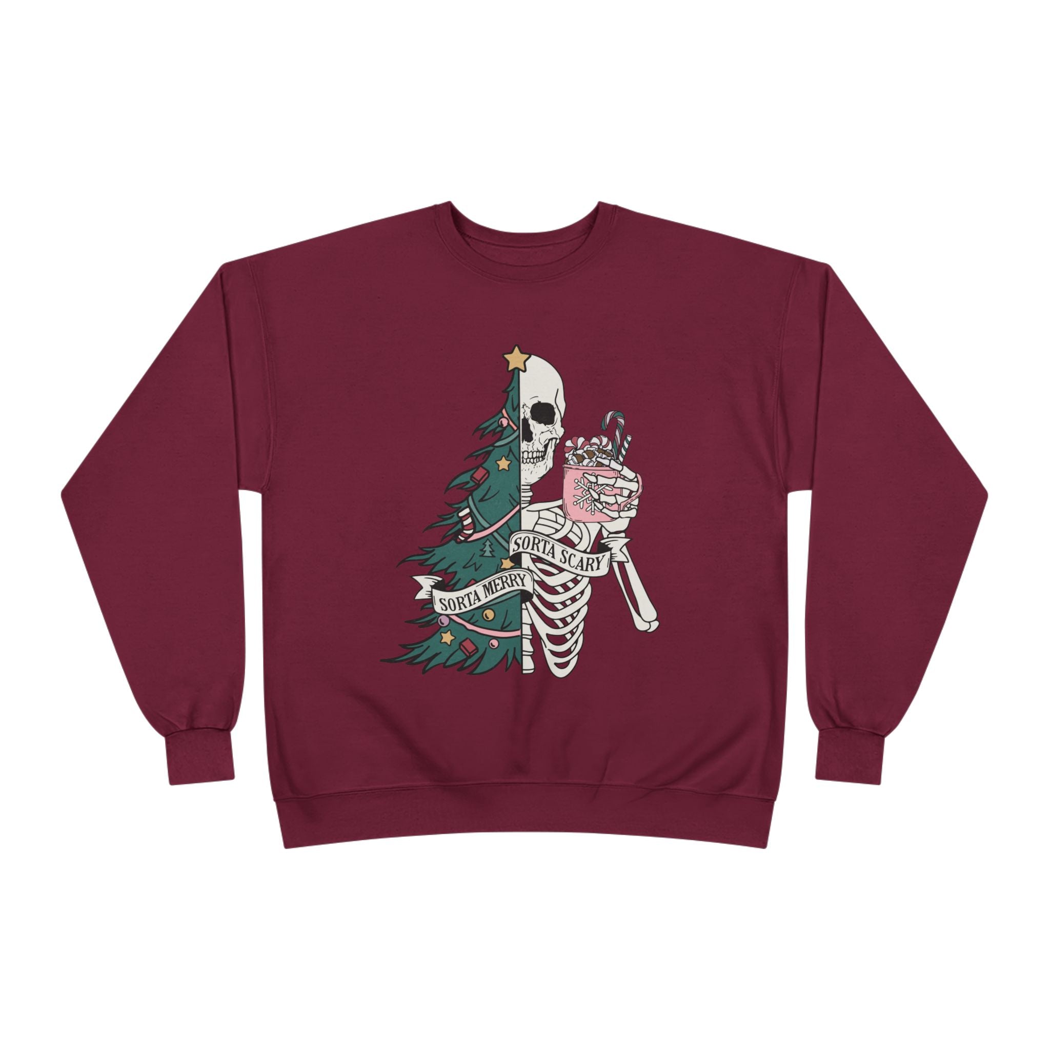 Grunge Christmas Crewneck Sweatshirt