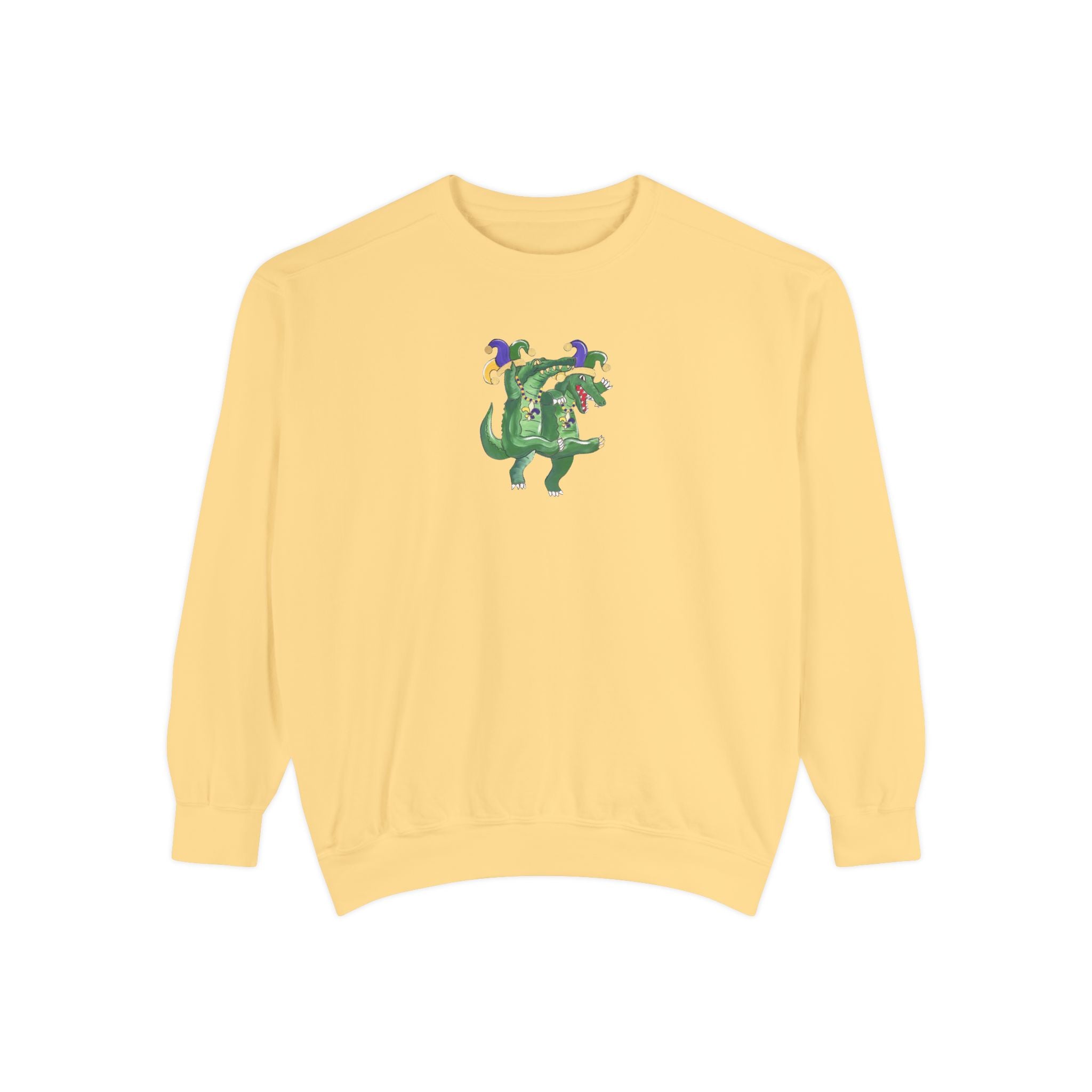 Mardi Gras Dancing Gator Crewneck Sweatshirt