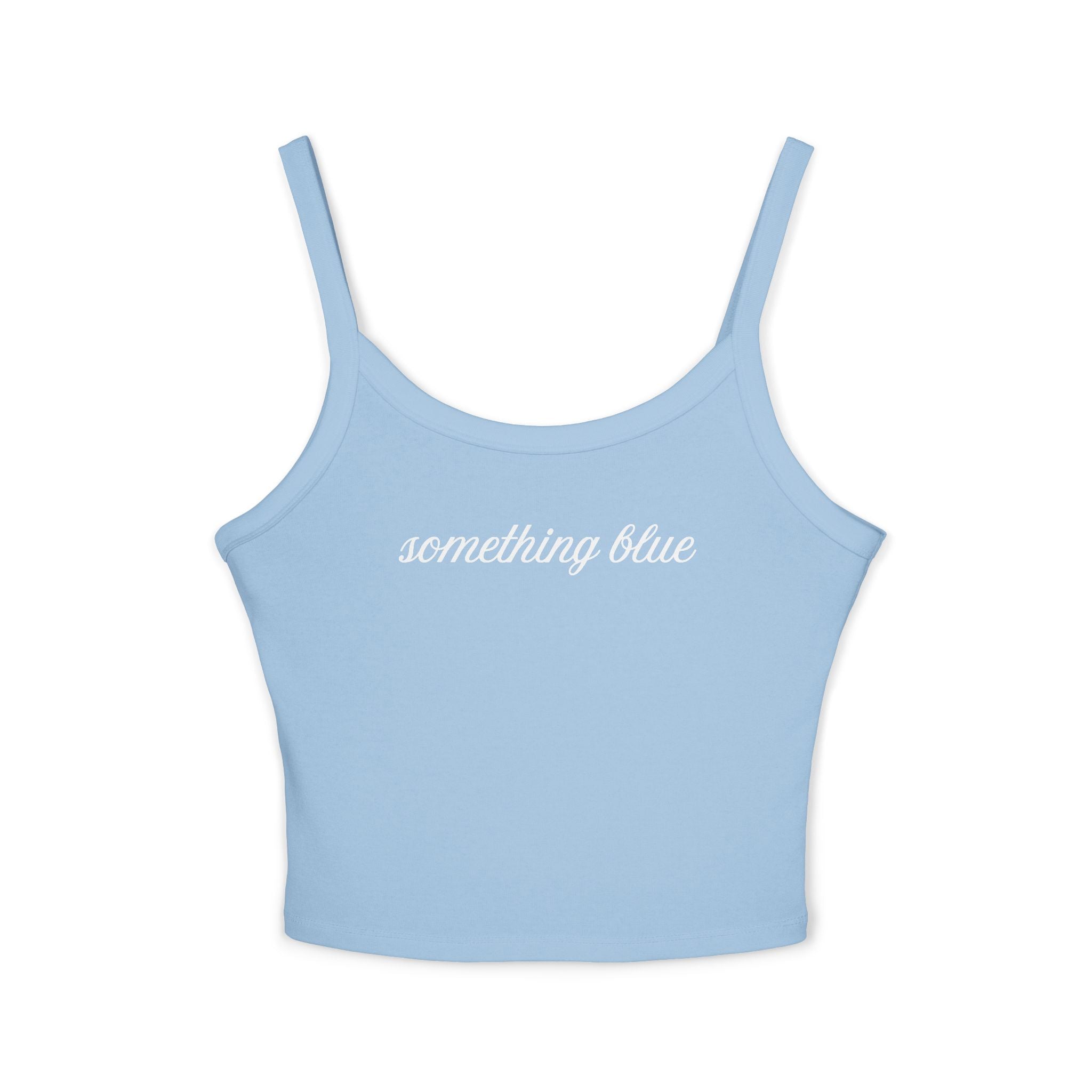Something Blue Bride Spaghetti Strap Tank Top