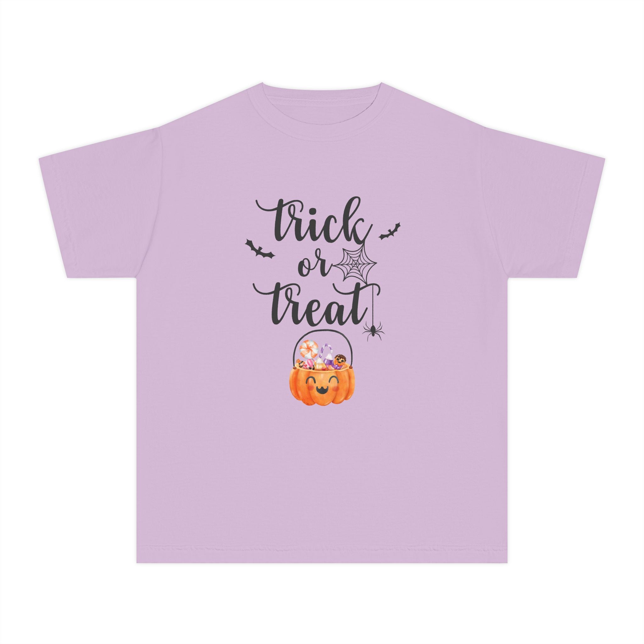 Trick or Treat Youth Tee - Halloween Shirt, Kids Halloween Tee