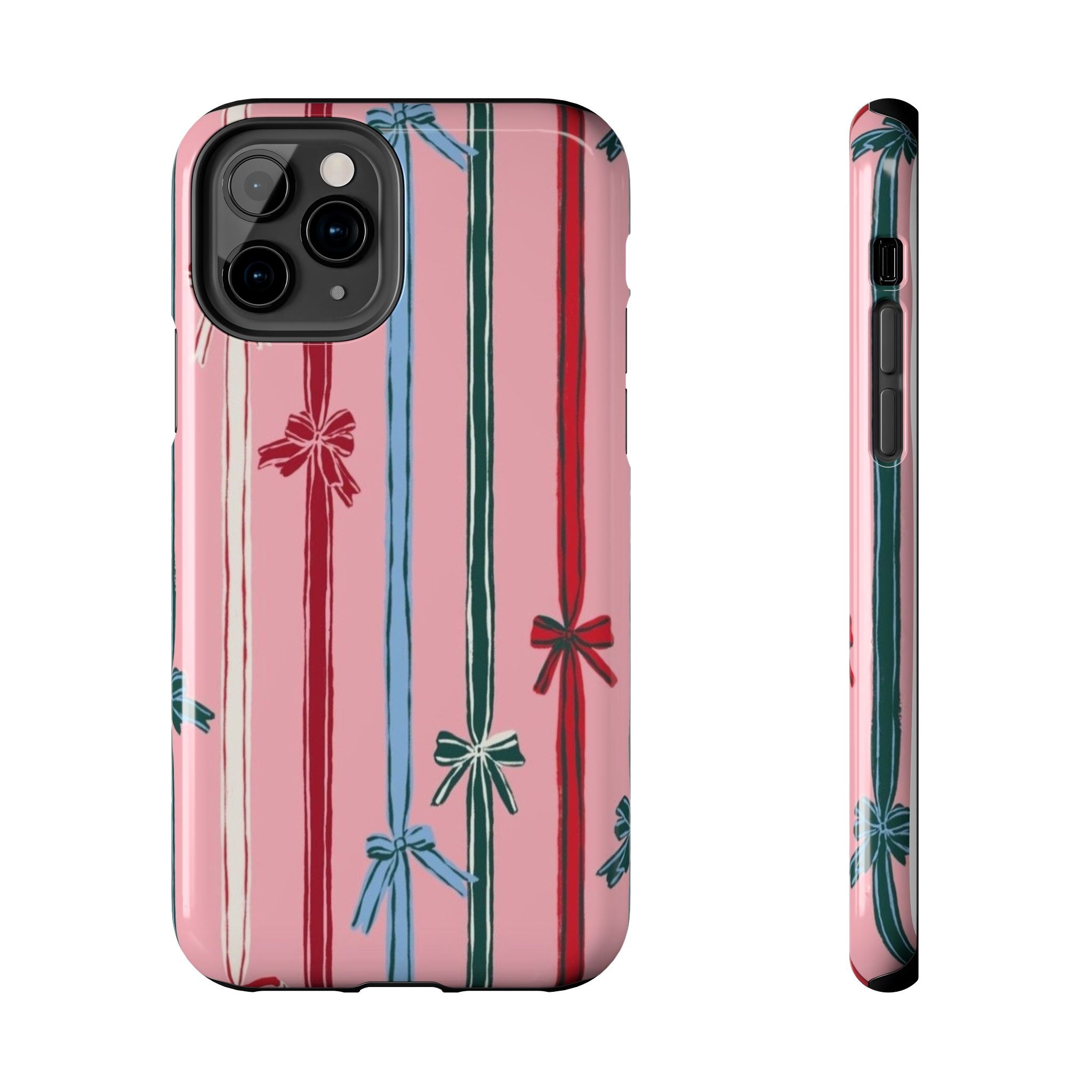Holiday Bow Pattern Tough Phone Case