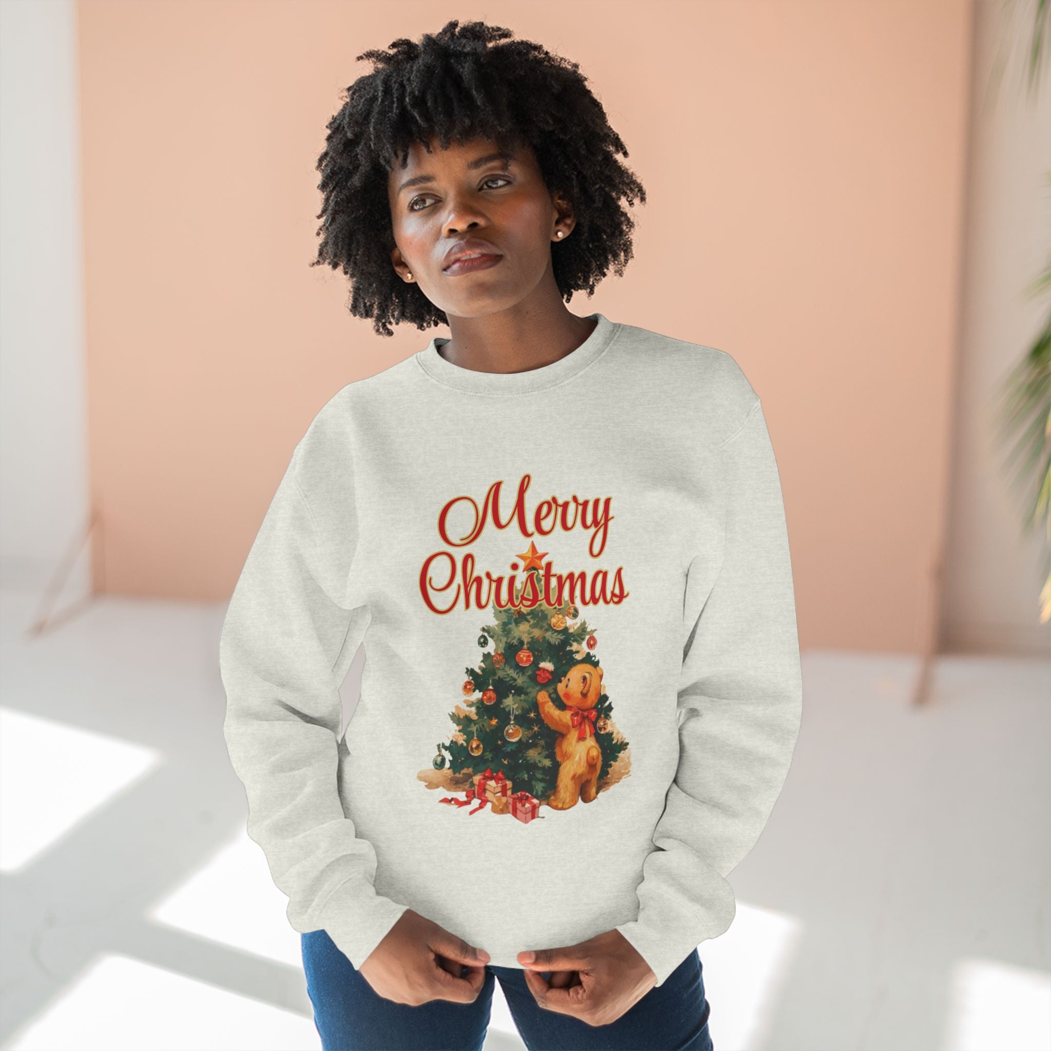 Merry Christmas Teddy Tree Sweatshirt