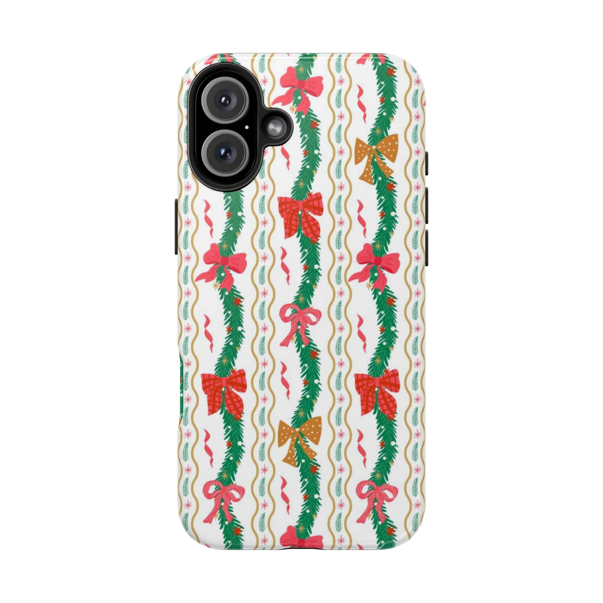 Festive Holiday Phone Cases with Cheerful Bows