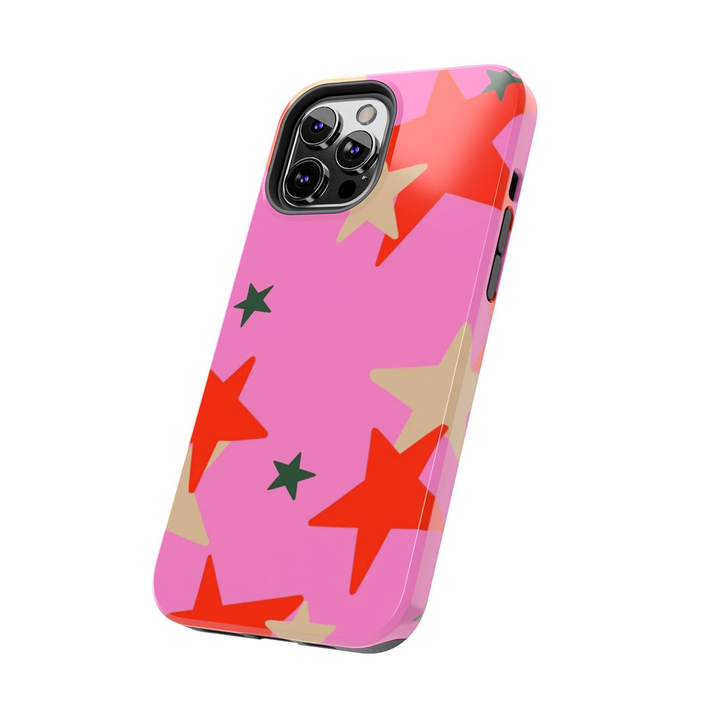 Pink Star Pattern Tough Phone Case