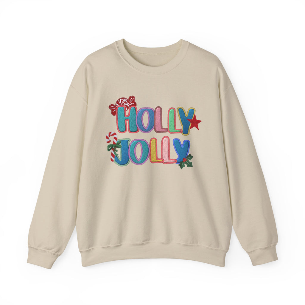 Holly Jolly Patch Holiday Sweatshirt