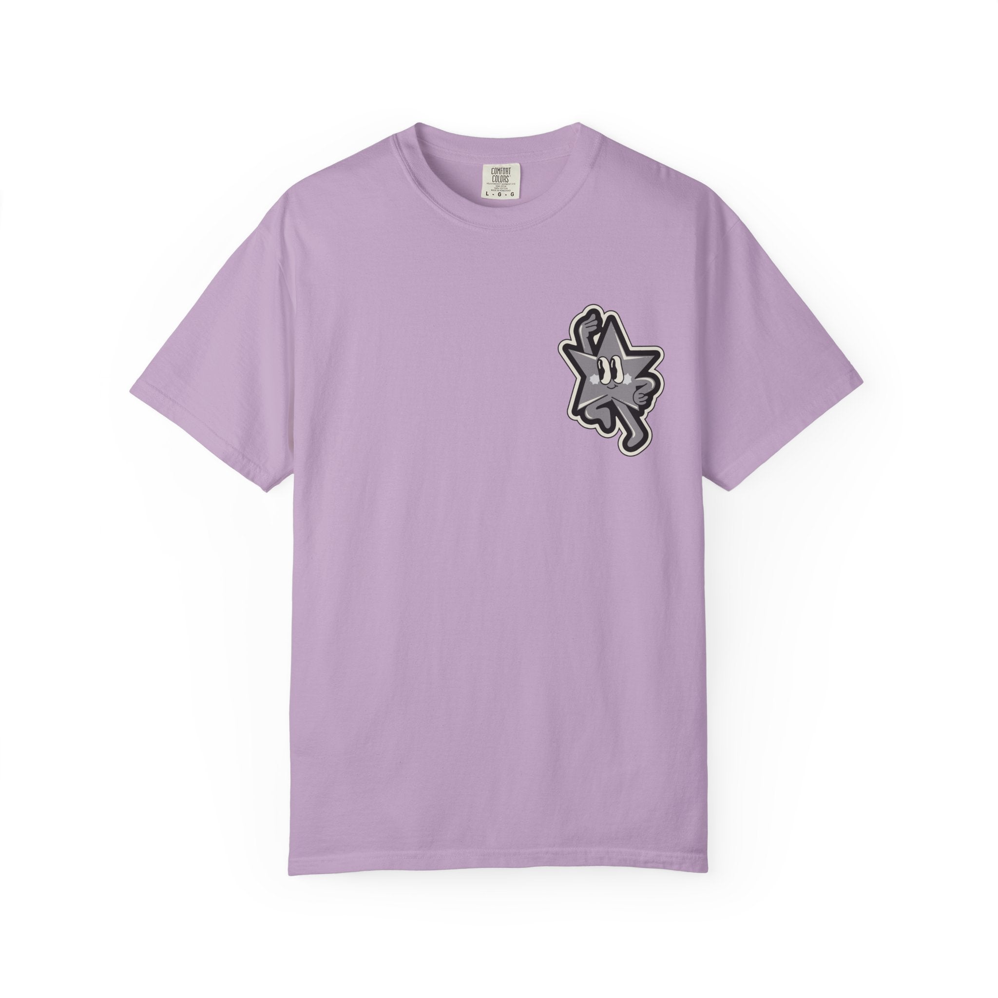 Garment-Dyed T-Shirt with 'Saved By Grace' Design