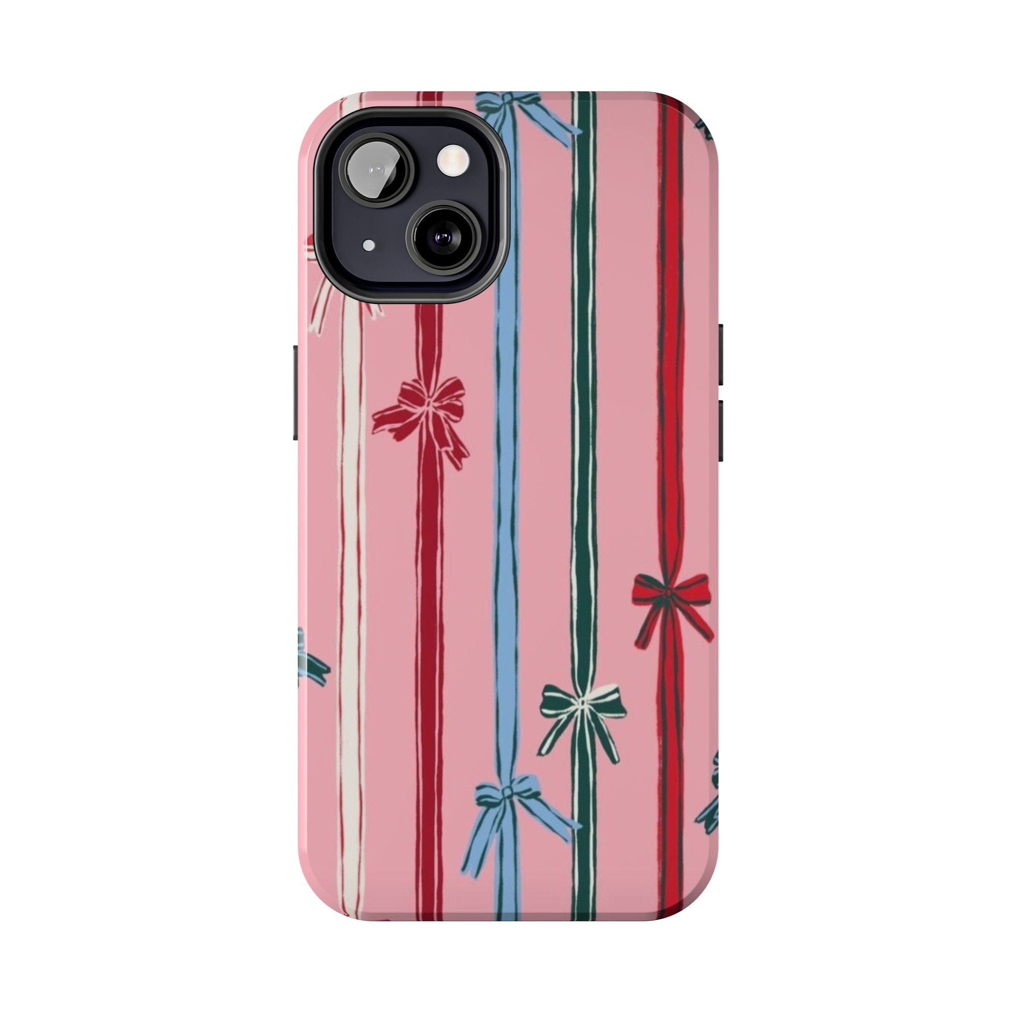 Holiday Bow Pattern Tough Phone Case