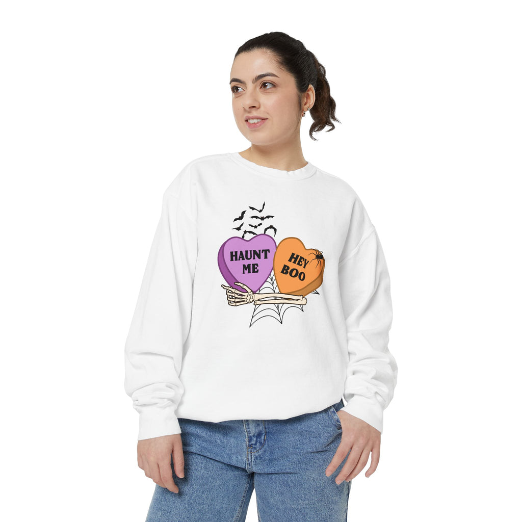 Comfort Color Halloween Candy Heart Crewneck