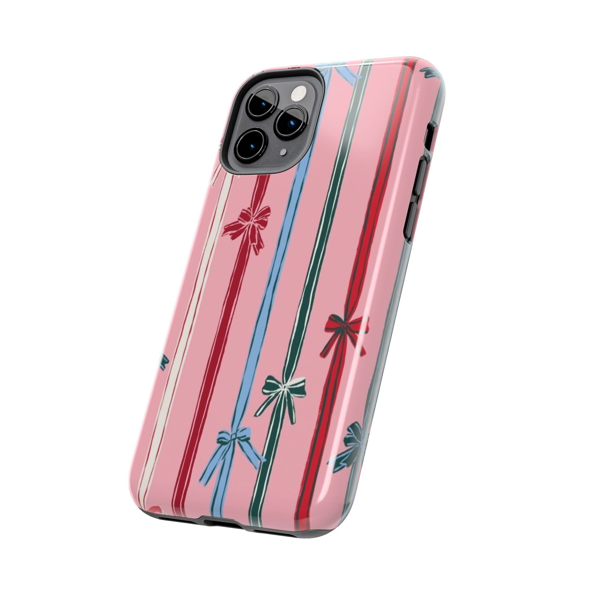 Holiday Bow Pattern Tough Phone Case