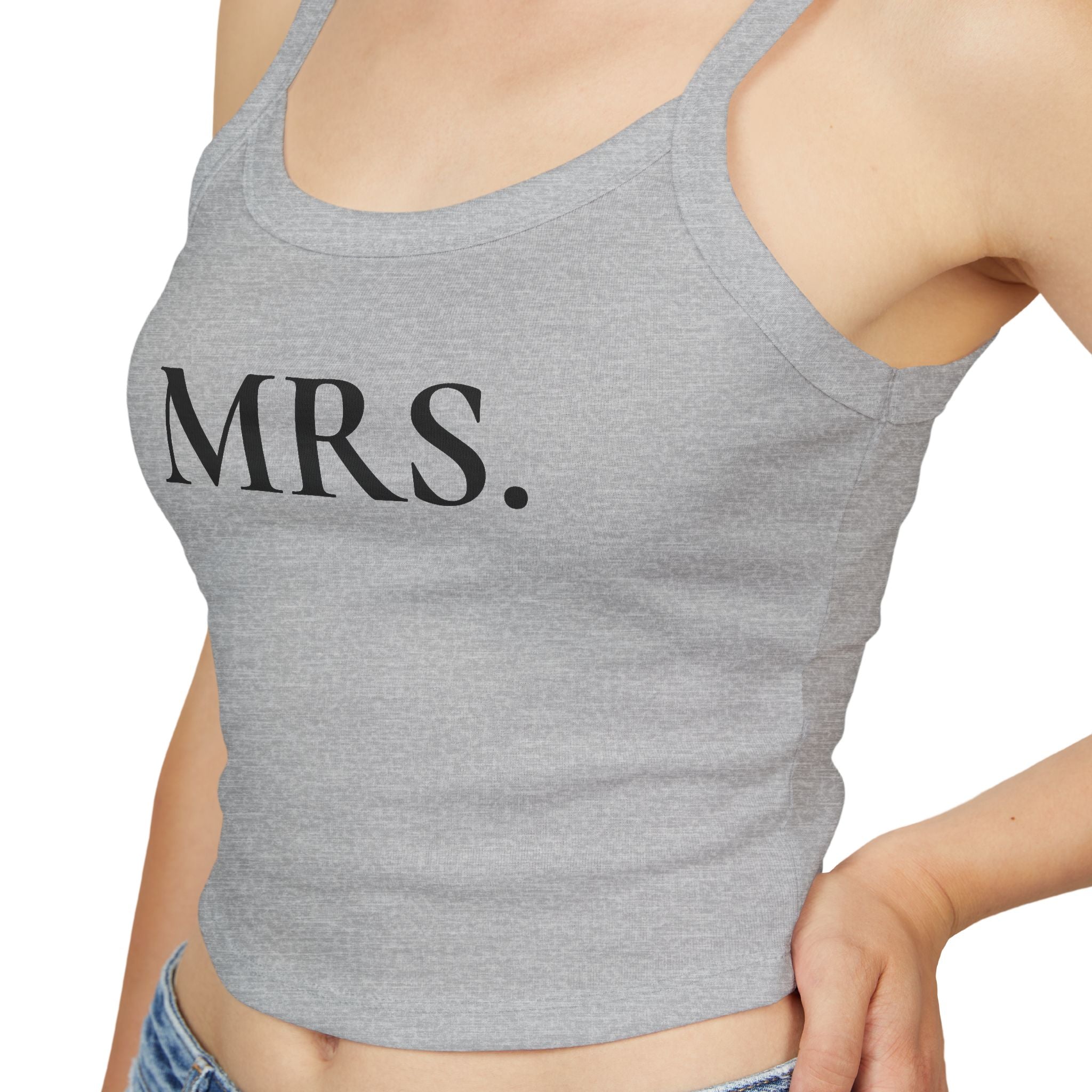 Mrs. Spaghetti Strap Tank Top