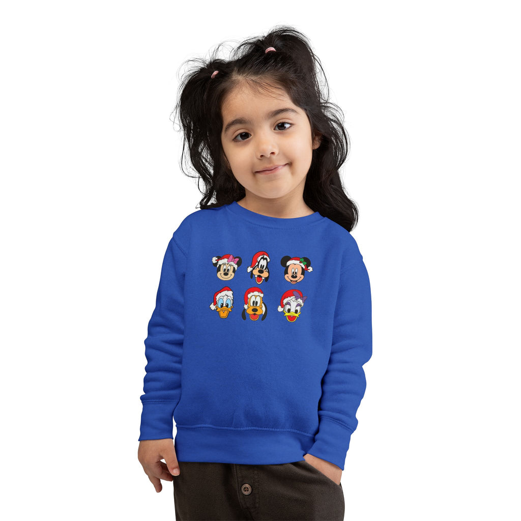 Toddler Sweatshirt - Cute Christmas Cartoon Characters