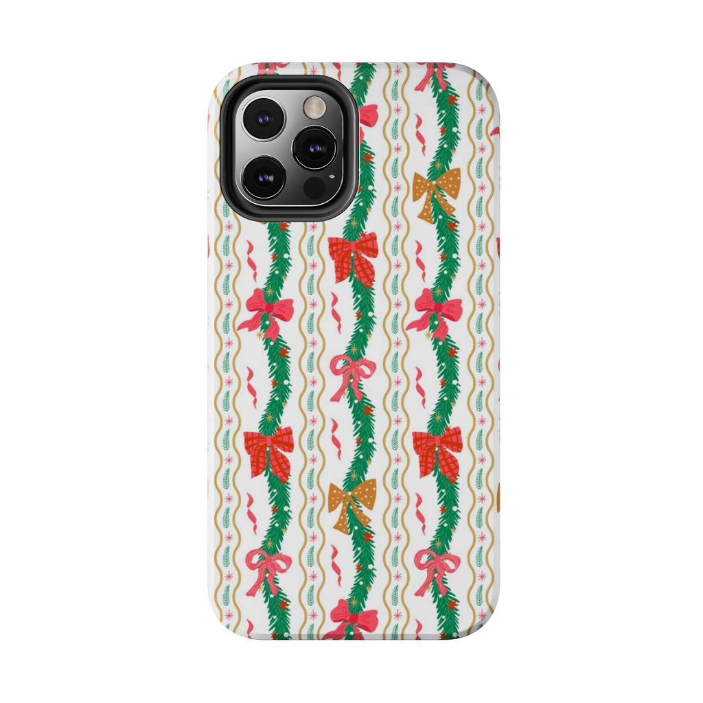 Festive Holiday Phone Cases with Cheerful Bows