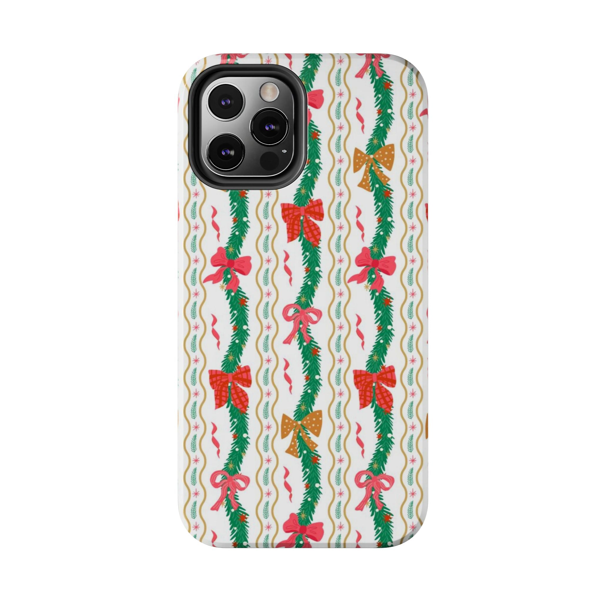 Festive Holiday Phone Cases with Cheerful Bows