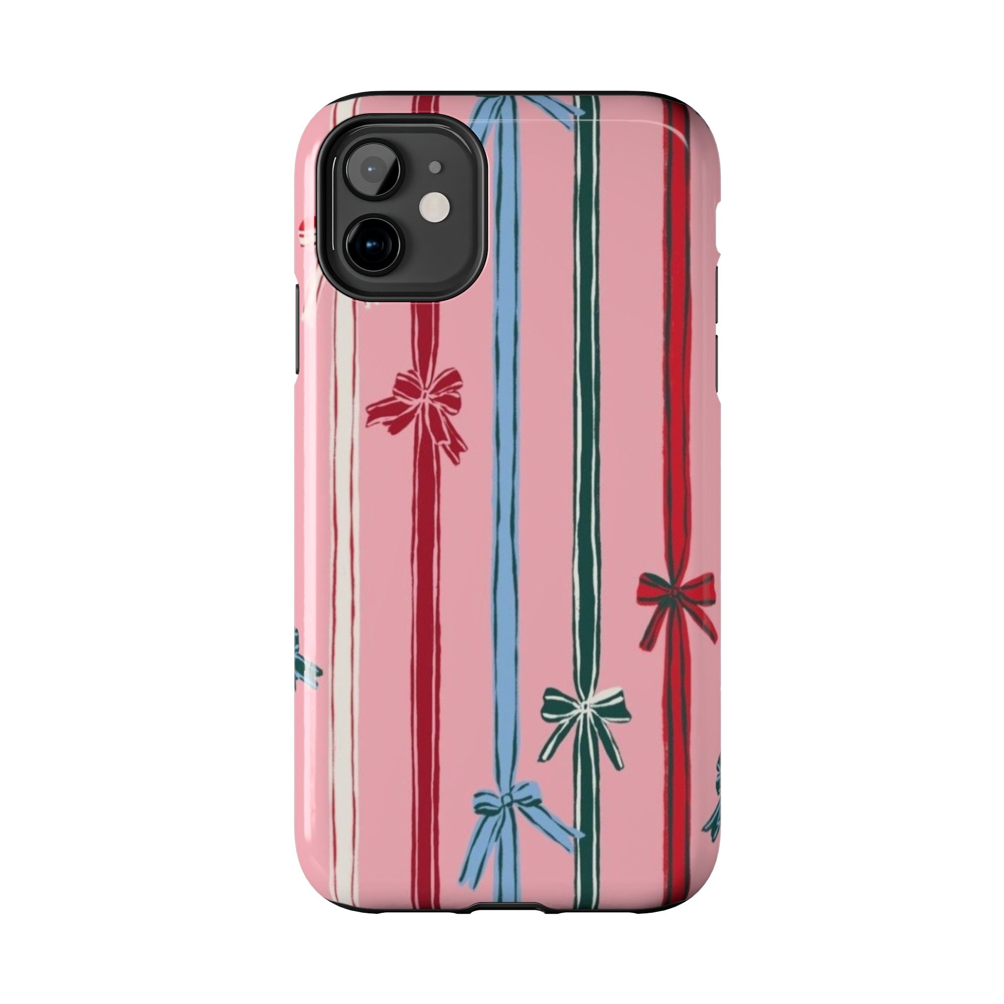 Holiday Bow Pattern Tough Phone Case