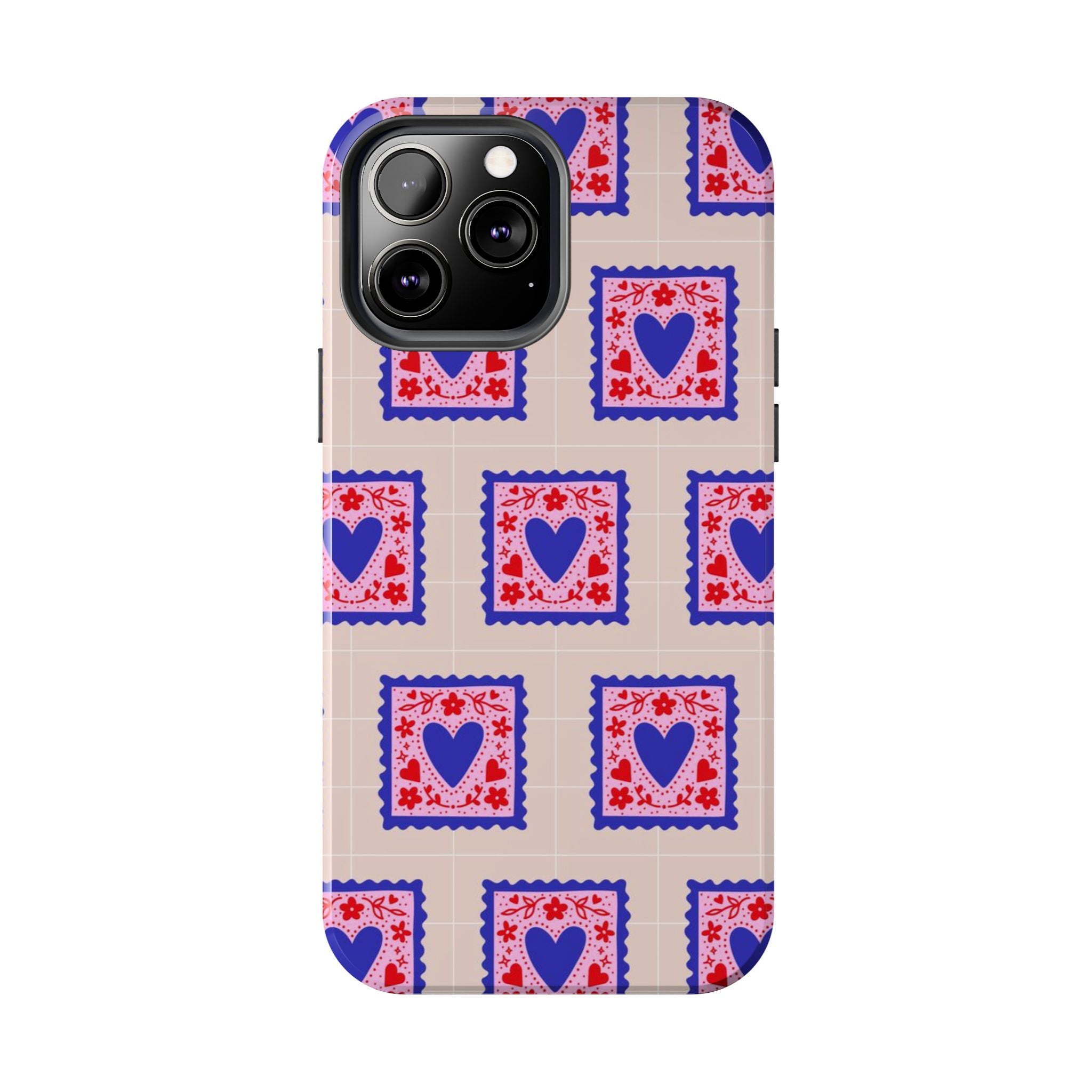 Heart Stamp Tough Phone Case