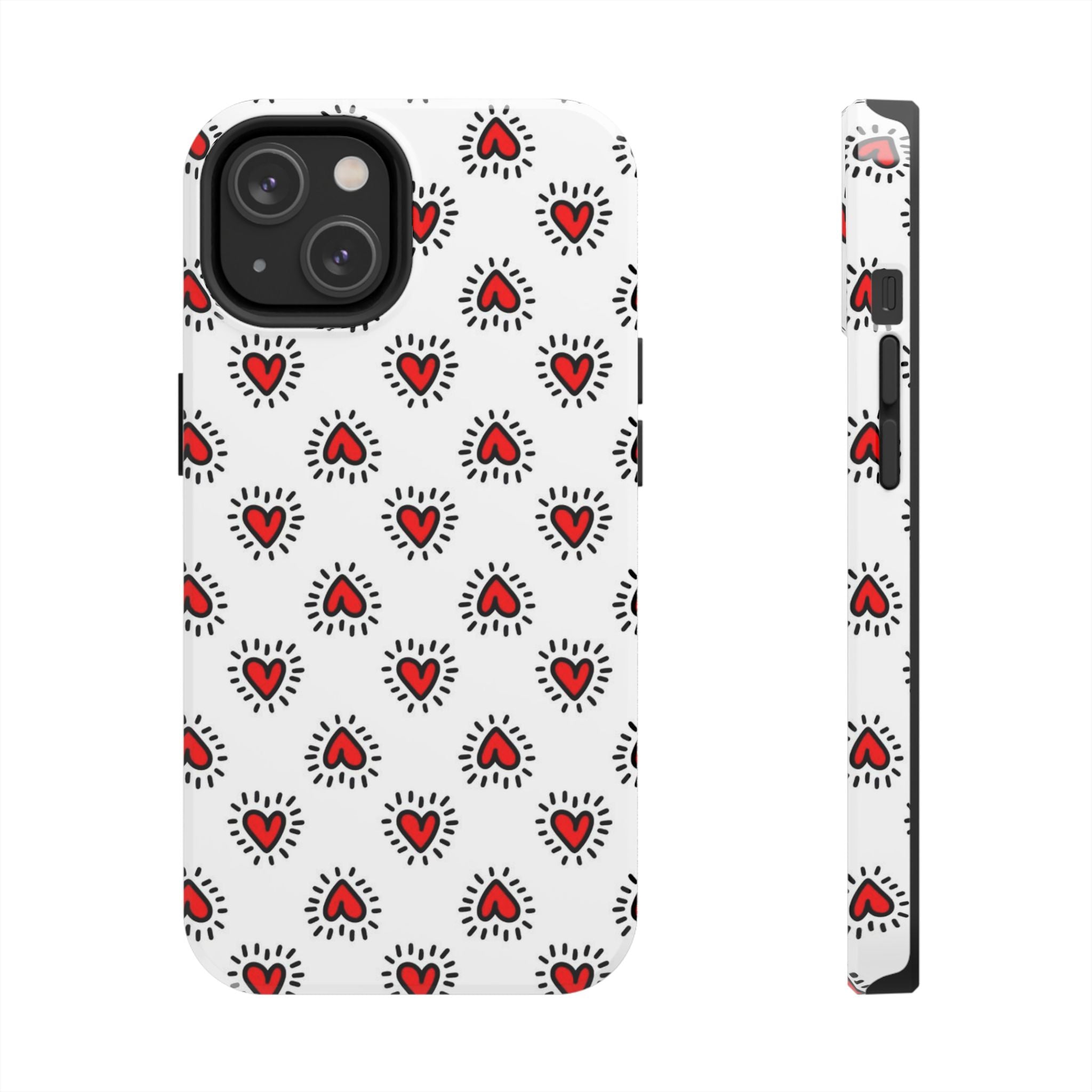 Heart Doodle Tough Phone Case