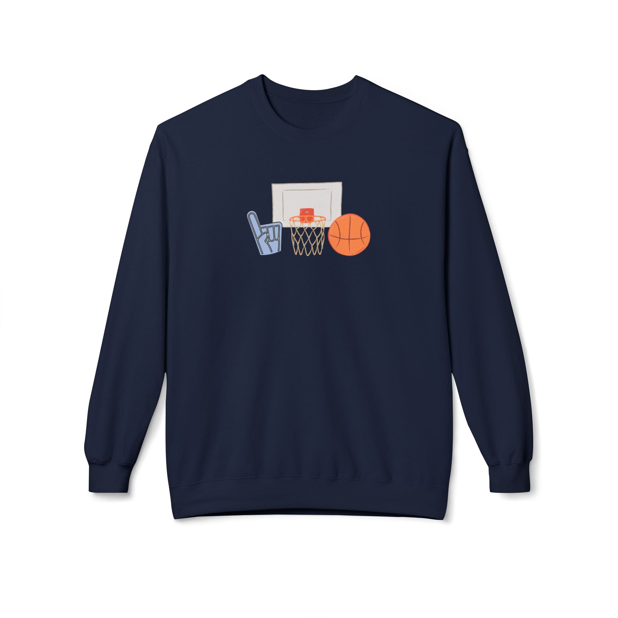 Basketball Fan Crewneck Sweatshirt - Unisex Softstyle Fleece