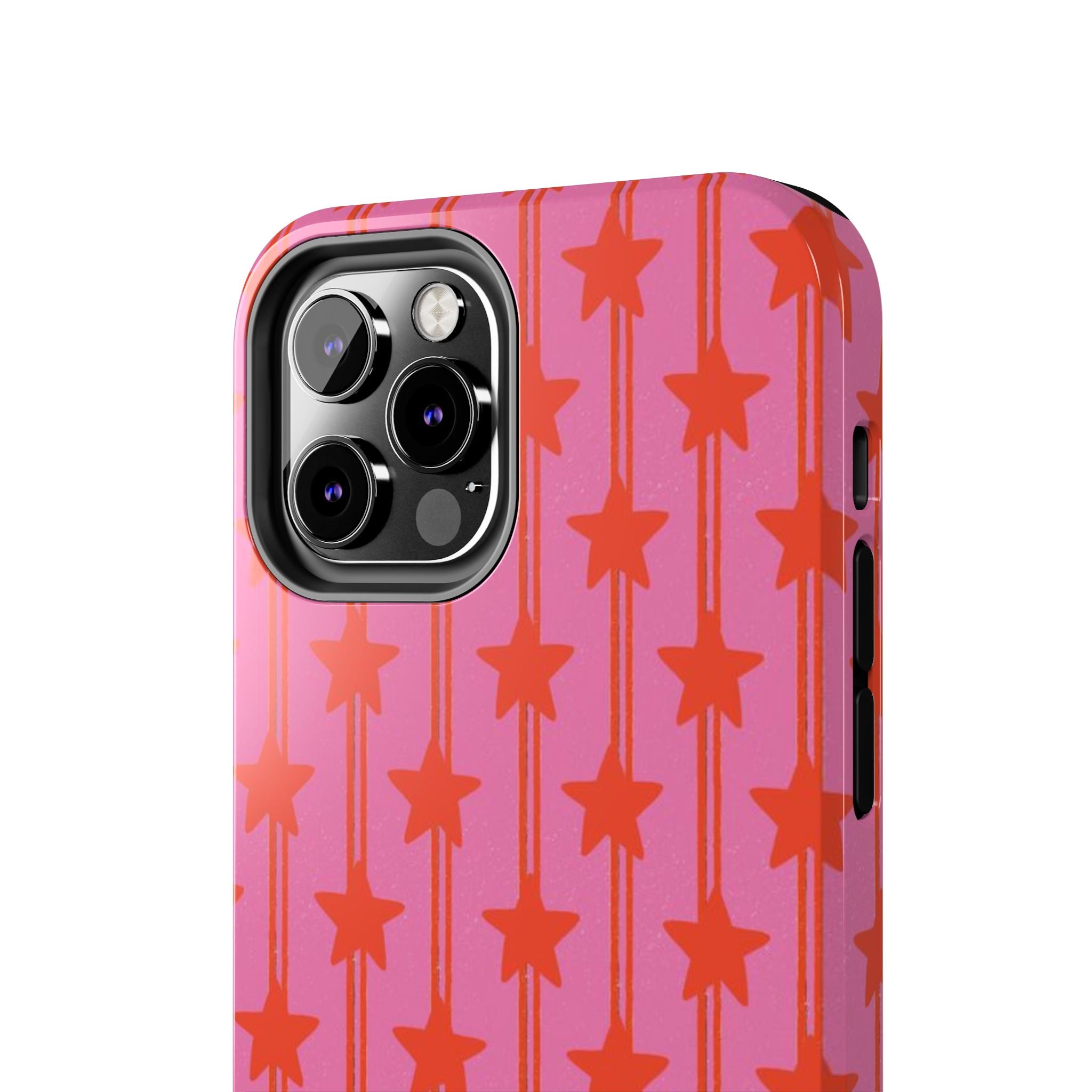 Pink Star Stripe Tough Phone Case