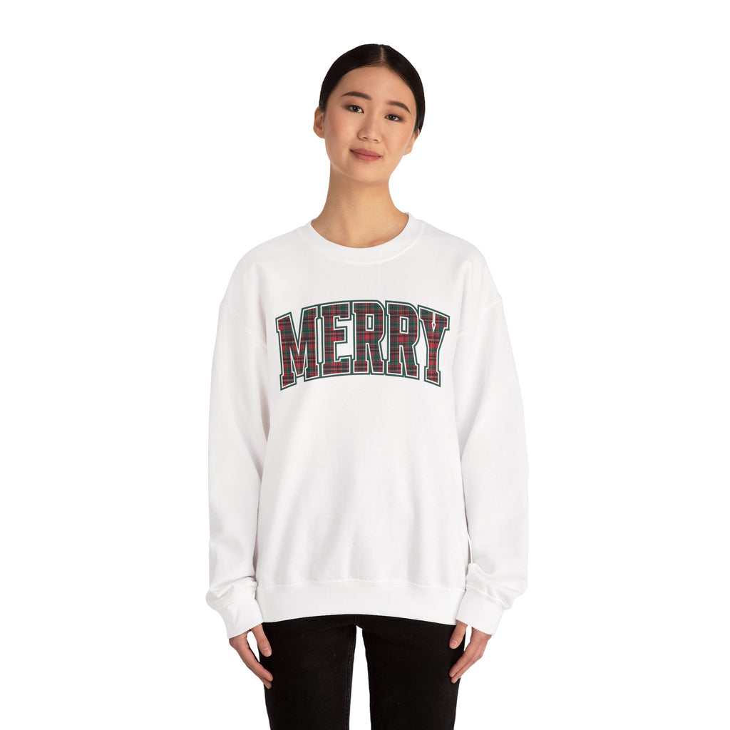 Merry Plaid Crewneck Sweatshirt