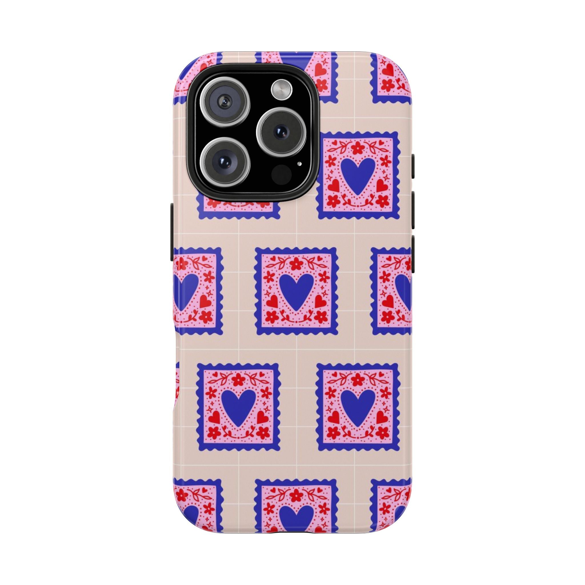 Heart Stamp Tough Phone Case