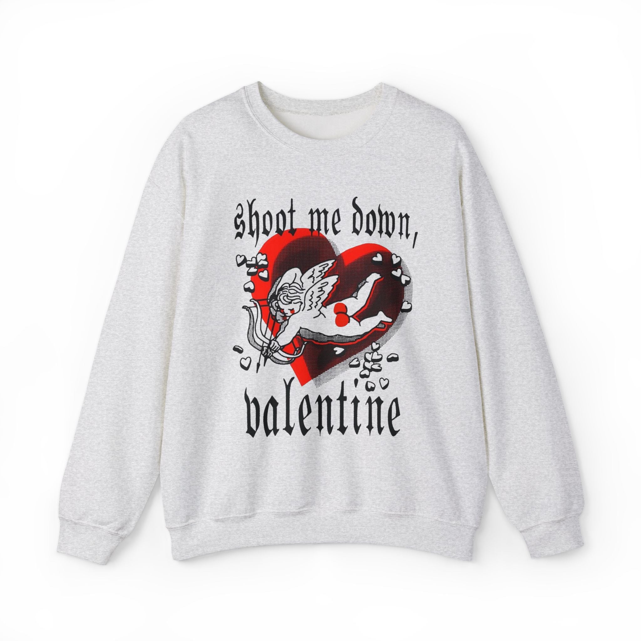 Edgy Gothic Valentine Crewneck