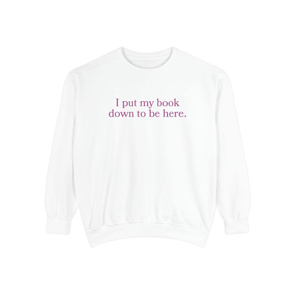 Book Lover Garment-Dyed Sweatshirt