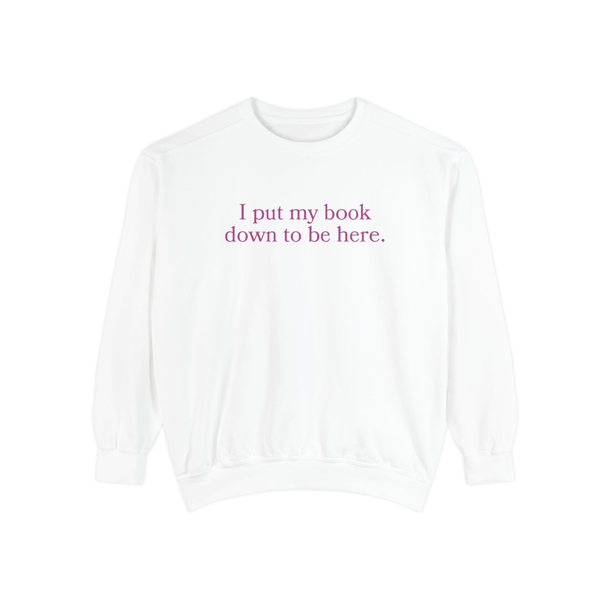 Book Lover Garment-Dyed Sweatshirt