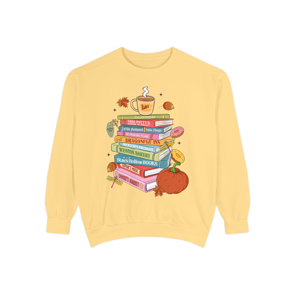 Gilmore Girls Book Girl Garment-Dyed Sweatshirt