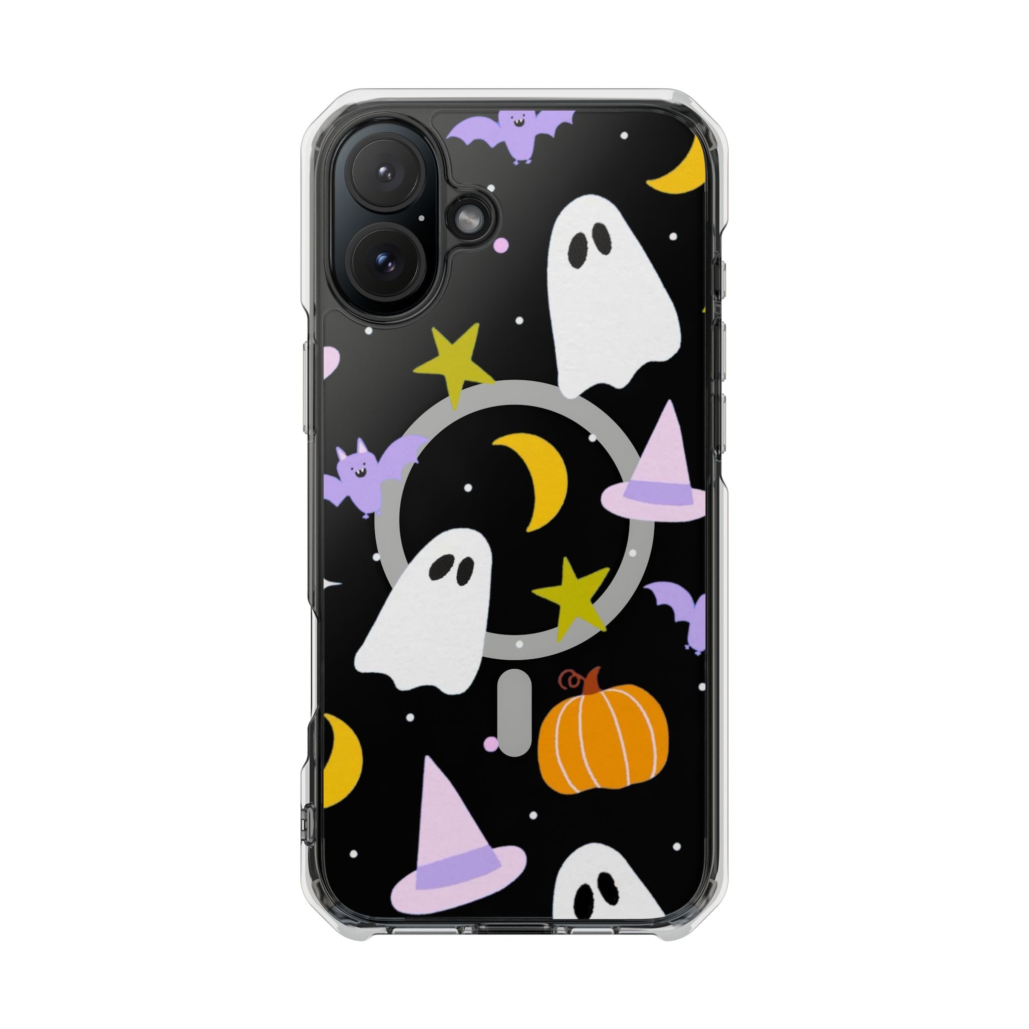 Ghost Transparent Background Magnetic Clear Impact Case