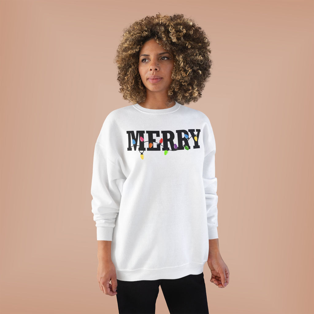 Merry Lights EcoSmart Crewneck Sweatshirt