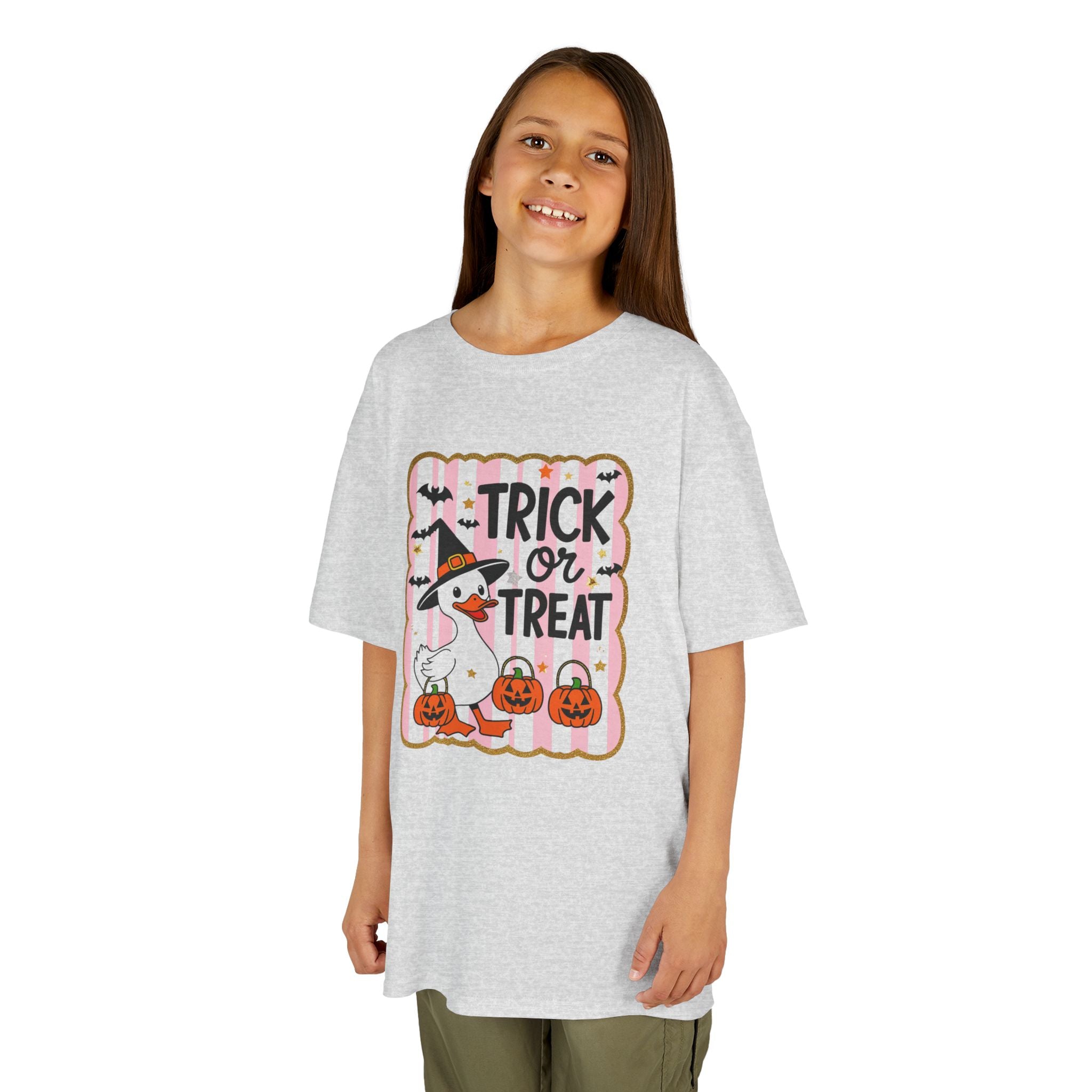 Halloween Trick or Treat Goose Girls Tee