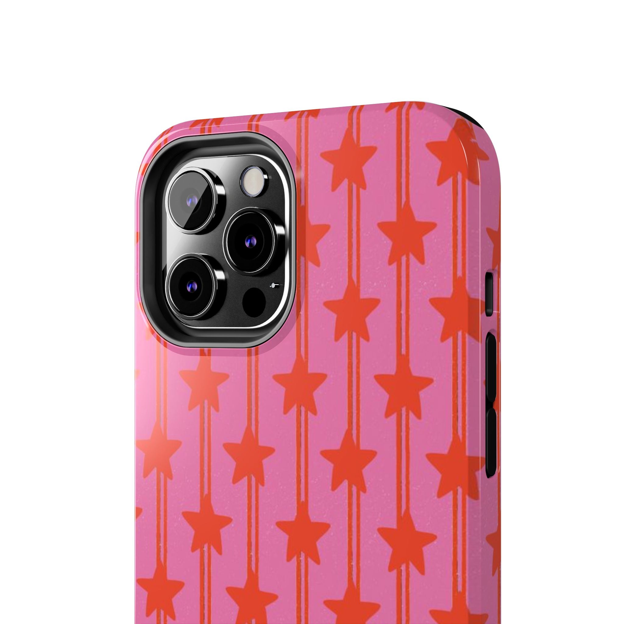 Pink Star Stripe Tough Phone Case