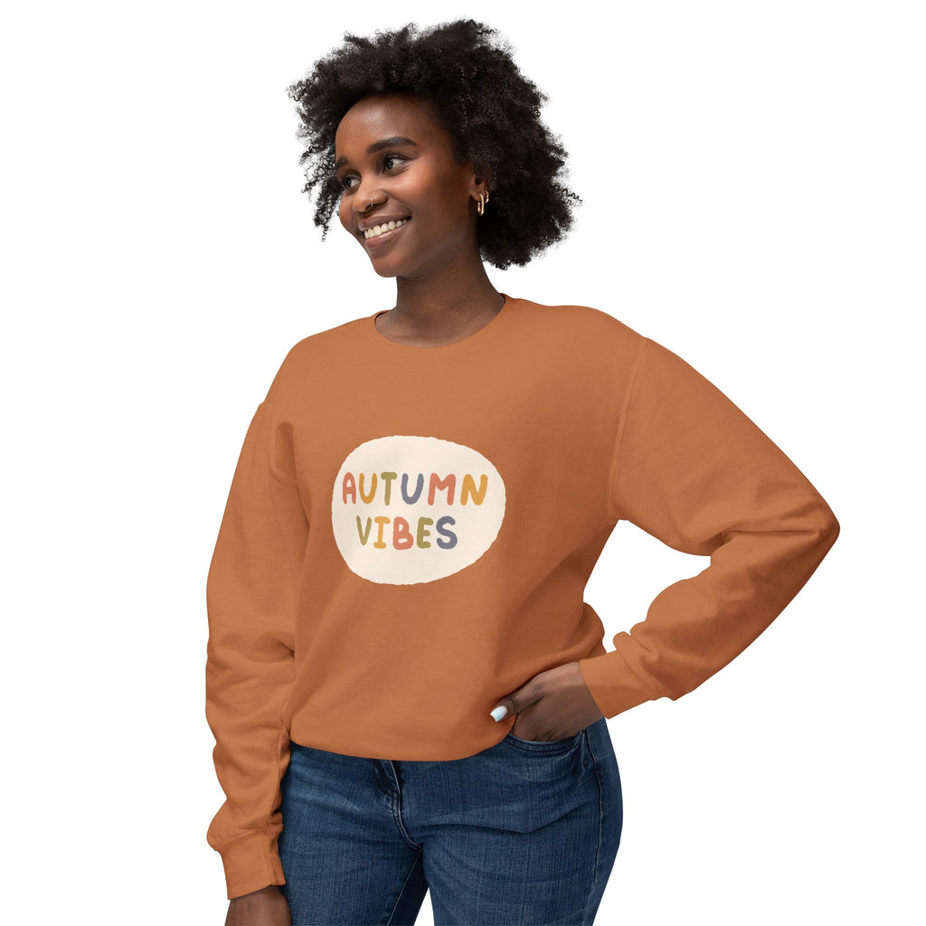 Autumn Vibes Lightweight Crewneck Sweatshirt