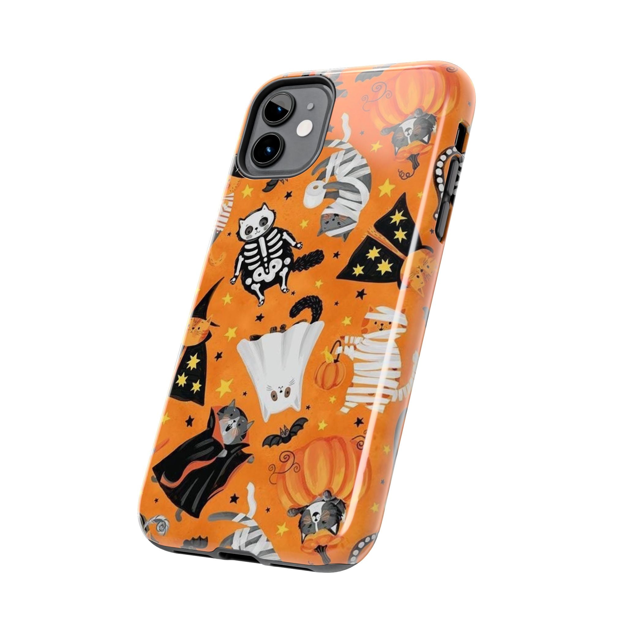 Spooky-Cat Halloween Tough Phone Case