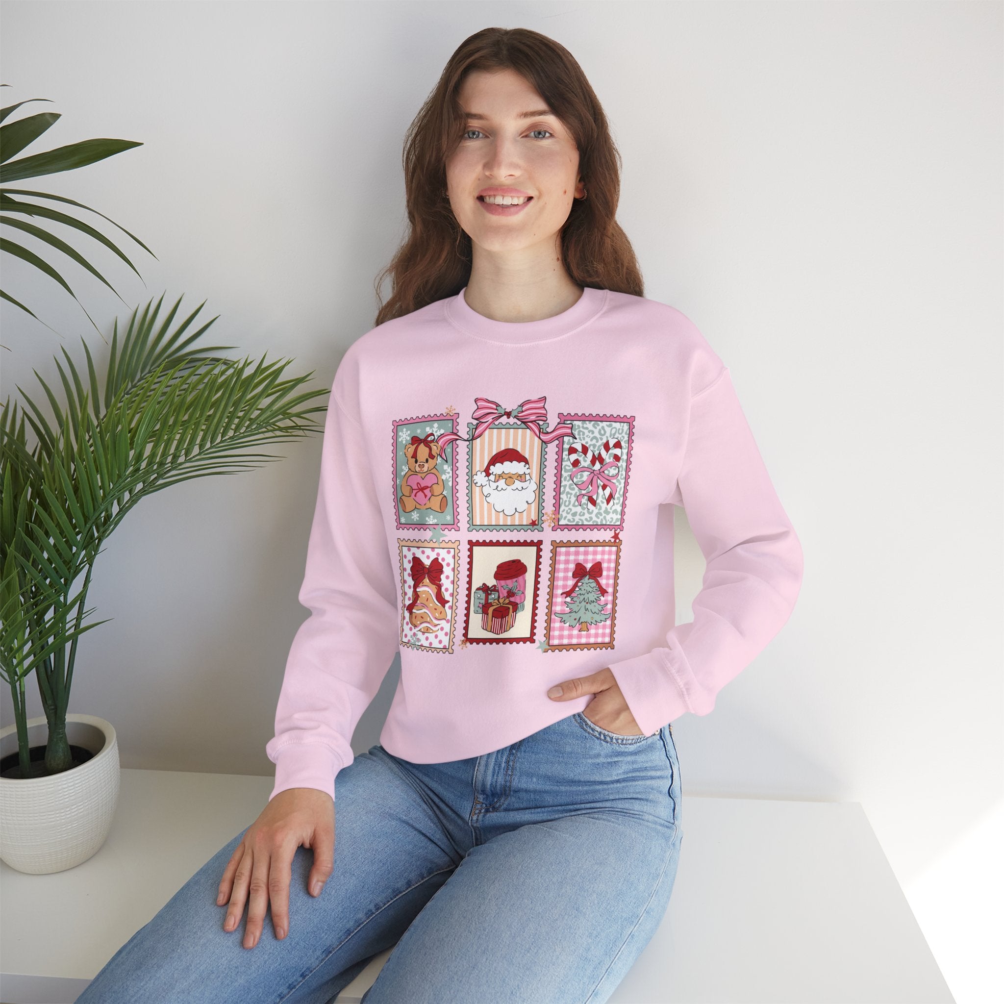 Christmas Stamp Crewneck Sweatshirt