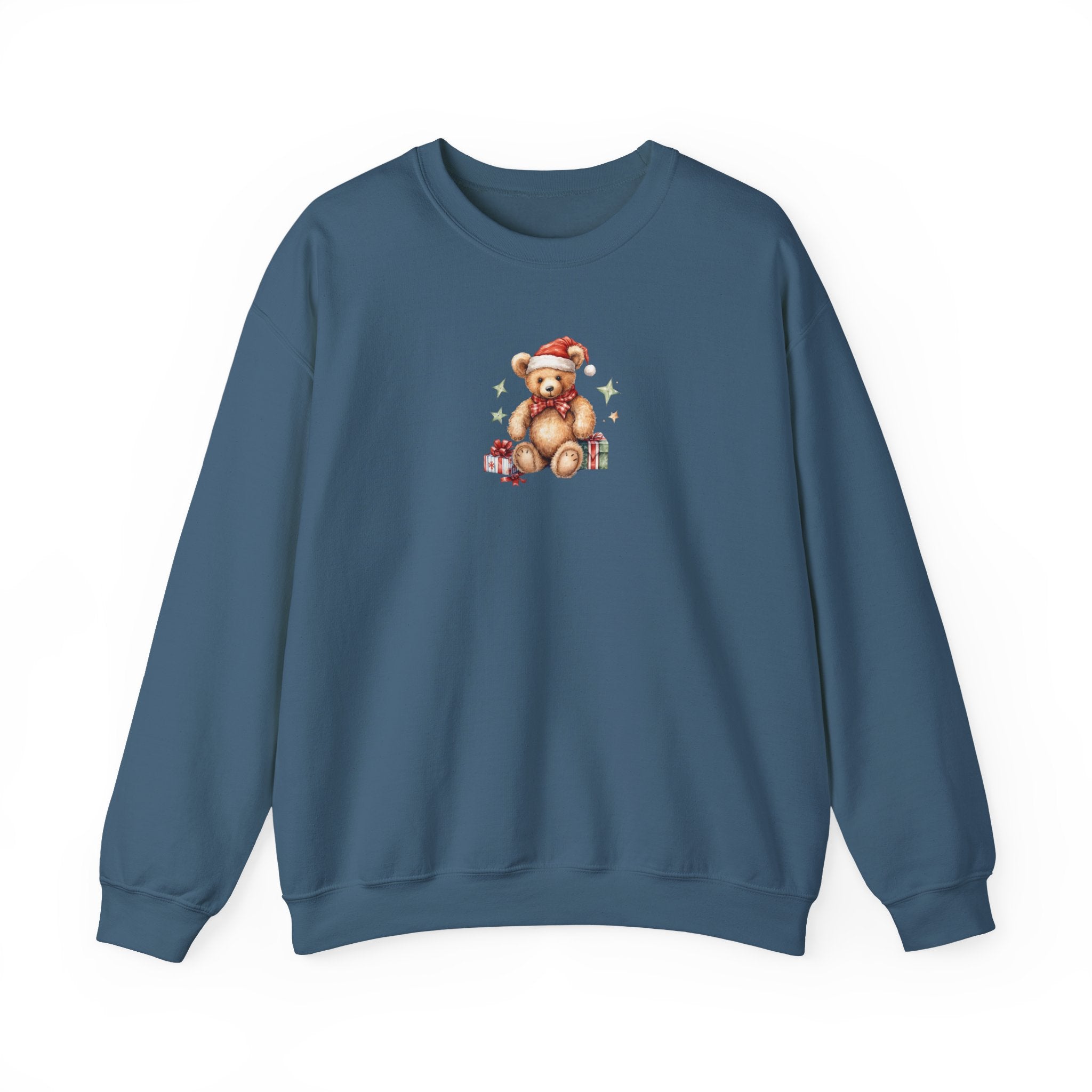 Christmas Teddy Sweatshirt – Cute Santa Bear Holiday Crewneck